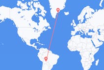Flyrejser fra Santa Cruz, Bolivia til Kulusuk, Grønland