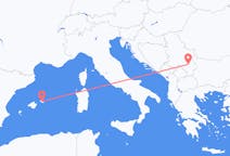 Vols de Niš, Serbie vers Mahón, Espagne