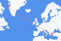 Flyrejser fra Mykonos, Grækenland til Sisimiut, Grønland
