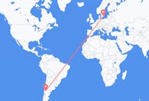 Flights from San Martín de los Andes, Argentina to Ronneby, Sweden