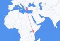 Flyrejser fra Kilimanjaro-bjerget, Tanzania til Iraklio, Grækenland