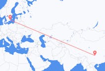 Flyreiser fra Chongqing, Kina til Kalmar, Sverige