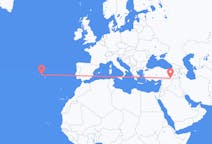 Flights from Mardin, Turkey to Terceira Island, Portugal