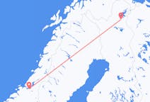 Lennot Trondheimista, Norja Ivaloon, Suomi