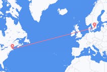Flyrejser fra Boston, USA til Växjö, Sverige
