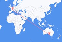 Flyreiser fra Kingscote, Australia til Lyon, Frankrike