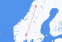 Lennot Hemavanista, Ruotsi Osloon, Norja