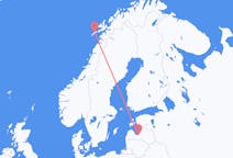 Flyreiser fra Riga, Latvia til Leknes, Norge