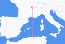 Flyg från Béjaïa, Algeriet till Lyon, Frankrike