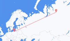 Fly fra Norilsk til Gdańsk