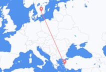 Flights from İzmir in Turkey to Växjö in Sweden