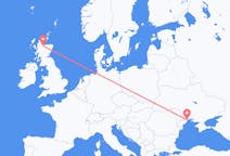 出发地 乌克兰出发地 敖德薩前往苏格兰的印威內斯的航班