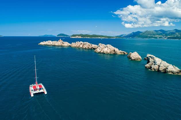 Elaphiti-eyjar við Catamaran með snarli og ótakmarkaða drykki frá Dubrovnik