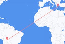 Flyrejser fra Santa Cruz, Bolivia til Plaka, Grækenland
