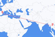 Flyrejser fra Loei-provinsen, Thailand til Valencia, Spanien