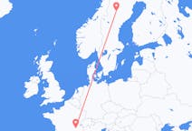 Flights from Vilhelmina, Sweden to Lyon, France