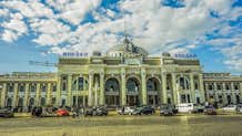 Excursies aan wal in Odessa, Oekraïne