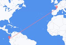 Flights from Manta, Ecuador to Bordeaux, France