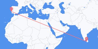 Lennot Sri Lankasta Portugaliin