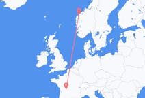 Loty z Limoges, Francja do Ålesund, Norwegia