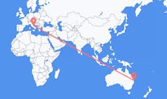 Flyreiser fra Gold Coast, Australia til Pescara, Italia