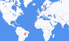 Flights from Uberlândia, Brazil to Örebro, Sweden