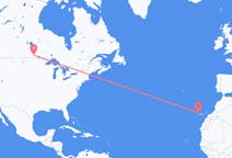 Vluchten van Winnipeg naar La Palma (ort i Mexiko, Guanajuato, Salamanca)