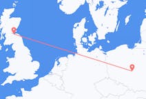 Flights from Łódź in Poland to Edinburgh in Scotland