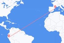 Flyrejser fra Jaen (Peru), Peru til Barcelona, Spanien