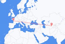 Flyg från Buchara, Uzbekistan till La Rochelle, Frankrike