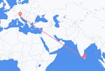 Flights from Hambantota to Venice