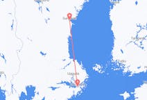 Flyreiser fra Sundsvall, Sverige til Stockholm, Sverige