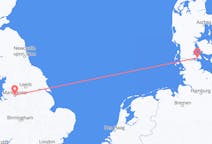 Flyreiser fra Sønderborg, Danmark til Manchester, England