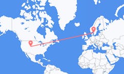 Loty z Laramie, Stany Zjednoczone do Göteborga, Szwecja