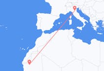 Vluchten van Atar, Mauritanië naar Bologna, Italië