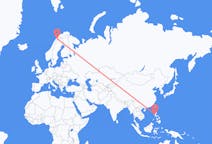 Flyrejser fra Angeles, Filippinerne til Narvik, Norge
