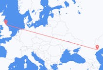 Flights from Astrakhan, Russia to Newcastle upon Tyne, the United Kingdom