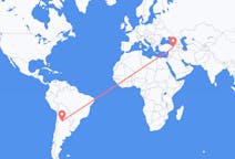 Flyreiser fra San Miguel de Tucuman, Argentina til Bingöl, Tyrkia