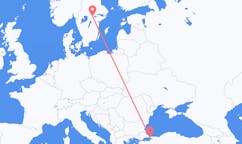 Flyrejser fra Istanbul, Tyrkiet til Örebro, Sverige