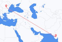 Flyreiser fra Rajkot, til București