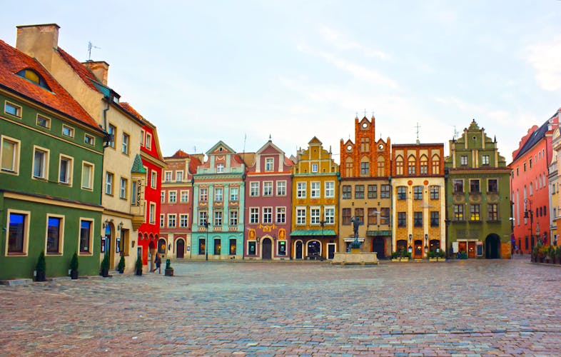 Photo of old market square of Poznan.