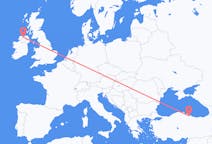 Flights from Samsun, Turkey to Derry, Northern Ireland