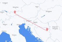 Flyg från Innsbruck, Österrike till Tuzla, Bosnien och Hercegovina