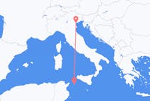 出发地 意大利威尼斯目的地 意大利潘泰莱里亚的航班