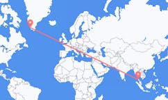 Flyreiser fra Krabi, Thailand til Paamiut, Grønland