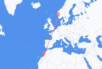 Vluchten van Guelmim, Marokko naar Stavanger, Noorwegen
