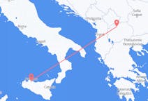 Flyg från Palermo till Skopje