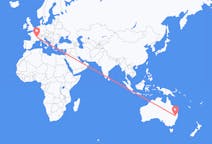 Flights from Inverell, Australia to Lyon, France