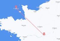 出发地 法国图尔目的地 根西岛根西岛的航班