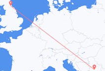 Flights from Kraljevo, Serbia to Durham, England, the United Kingdom